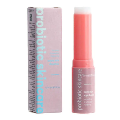 2 pièces pour femmes Baume contour des yeux extra rénovateur à l’églantier hydratant en stick, stick baume liftant et hydratant, estompe les ridules et réduit les poches sous les yeux