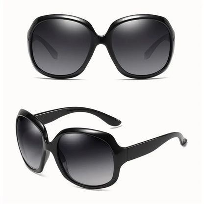 Lunettes de soleil polarisées Shades pour femmes, carrées, UV 400, style vintage, monture elliptique, lunettes de soleil oversize pour femmes et hommes