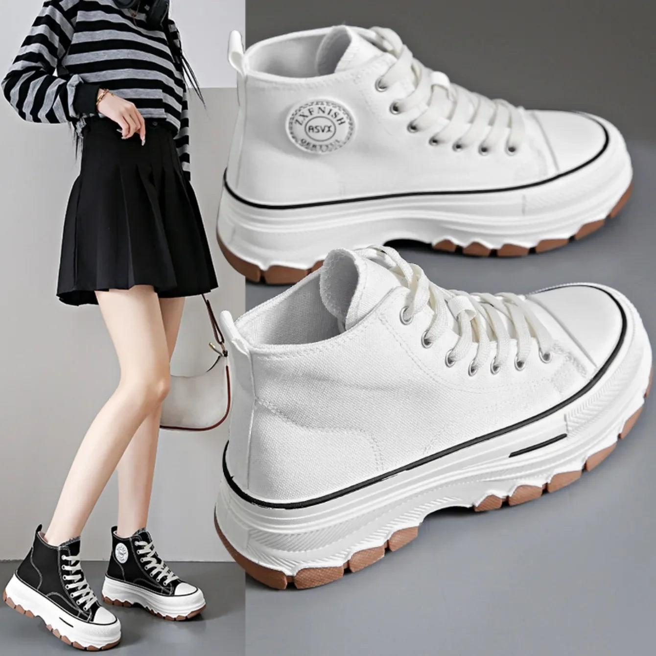 Chaussures en toile pour femmes 2024, baskets décontractées à plateforme avec étoiles, chaussures de sport et de course en toile, chaussures de tennis, baskets de marche d’extérieur.