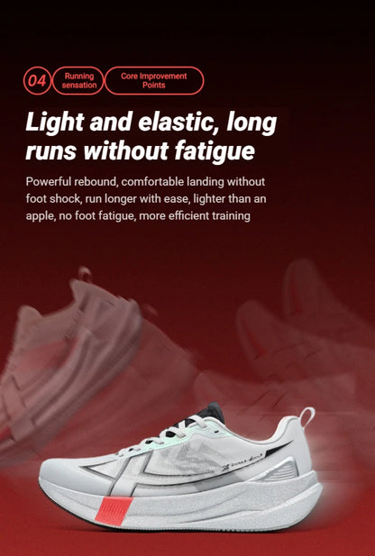 Chaussures de jogging et de course Xtep 2000km 5.0 pour femmes, amorti, design tendance, couleur durable et résistante, semelle élastique, baskets 874118110024