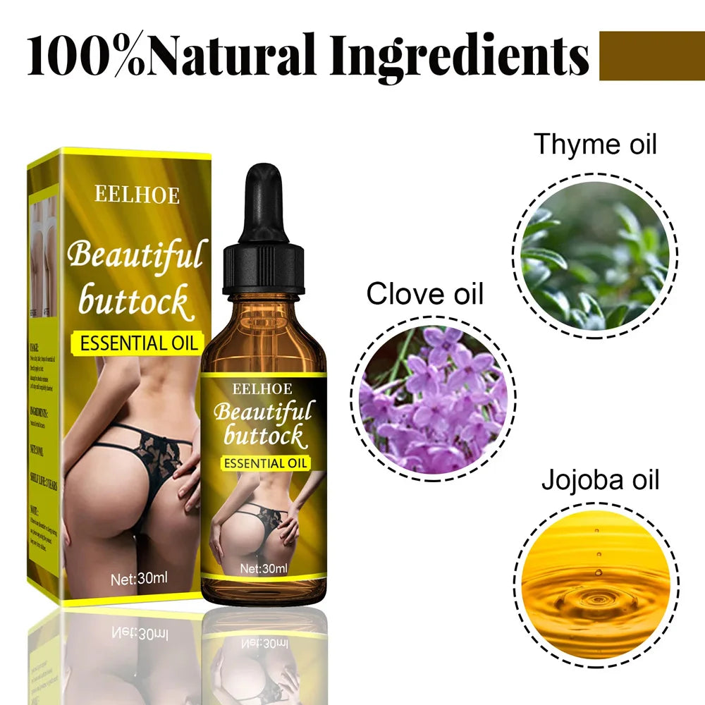 Huile essentielle sexy pour le lifting des fesses — raffermissante, améliore le relâchement cutané, augmente le tour de hanches, soin du corps, nourrissante, 30 ml