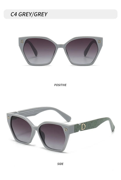 Nouvelle marque de mode de luxe lunettes de soleil pour femmes et hommes, élégantes lunettes œil-de-chat glamour pour femmes, lunettes de soleil tendance pour femmes, lunettes glamour.