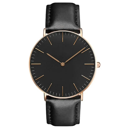 Montre élégante pour femme, simple, nouvelle collection 2023, rose et blanc, bracelet en cuir, montre-bracelet pour femme avec robe, montre féminine décontractée, idée cadeau tendance, Montre Femme