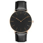 Montre élégante pour femme, simple, nouvelle collection 2023, rose et blanc, bracelet en cuir, montre-bracelet pour femme avec robe, montre féminine décontractée, idée cadeau tendance, Montre Femme