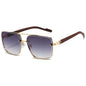 KAMMPT Fashion Lunettes de soleil rétro carrées en métal pour femme, design original de marque, lunettes de conduite nouvelles à double pont style pilote