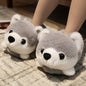 Pantoufles hamster câlines et mignonnes pour femmes, hiver automne, en peluche chaude, chaussures nuage pour chambre, pantoufles familiales pour femme, pantoufles animaux kawaii