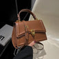 Sac à bandoulière en cuir PU pour femmes, sac à main, sac bandoulière tendance, sac vintage porté sous le bras, cartable carré