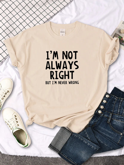 T-shirt pour femmes avec lettres imprimées originales et intéressantes, T-shirt d’été pour femme, haut T-shirt décontracté à col rond pour femme
