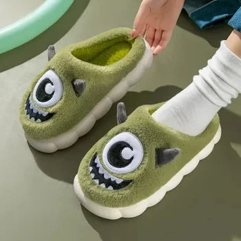 Pantoufles hamster câlines et mignonnes pour femmes, hiver automne, en peluche chaude, chaussures nuage pour chambre, pantoufles familiales pour femme, pantoufles animaux kawaii