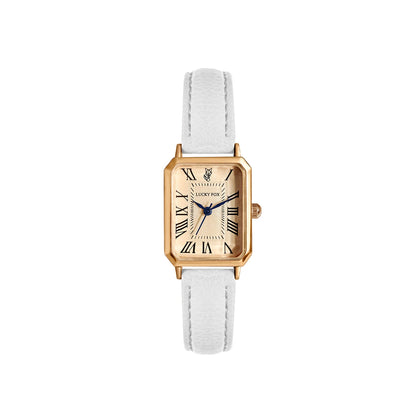 Montre-bracelet décontractée rétro à affichage numérique, cadran carré, bracelet en cuir, montre à quartz tendance pour femme, idée cadeau