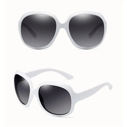 Lunettes de soleil polarisées Shades pour femmes, carrées, UV 400, style vintage, monture elliptique, lunettes de soleil oversize pour femmes et hommes