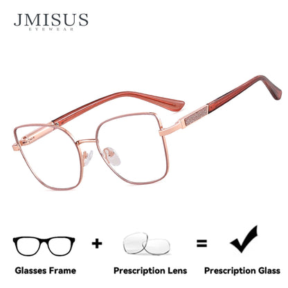 Lunettes optiques carrées ultralégères en acétate JMISUS 2026 pour femme, style papillon, anti-lumière bleue, photochromiques, adaptées à la vue sur ordonnance