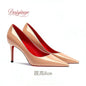 Chaussures pour femme tendance 2026 de luxe à semelles rouges, talons hauts, escarpins à bout pointu et talons aiguilles de 12 cm, confortables pour soirées, robes de cérémonie et mariages.
