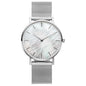 Montres pour femmes tendance de luxe à quartz en alliage pour femme, bracelet en maille métallique, montre simple pour femme, horloge féminine, montre femme
