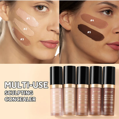 Fond de teint correcteur couvrance longue durée au fini mat, crème multi-usage sans huile pour illuminer et retoucher, produits de maquillage pour le visage pour femmes