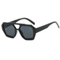 Lunettes de soleil rétro à double pont pour femmes, grande monture léopard dégradé thé, lunettes tendance de luxe de créateur, lunettes de soleil pour hommes