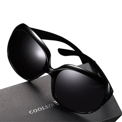 Lunettes de soleil polarisées Shades pour femmes, carrées, UV 400, style vintage, monture elliptique, lunettes de soleil oversize pour femmes et hommes