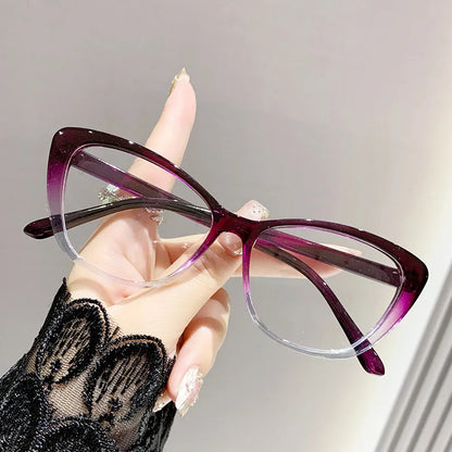 Lunettes de lecture tendance pour femmes et hommes, design luxueux, lunettes de presbytie œil de chat, protection anti-lumière bleue pour femme