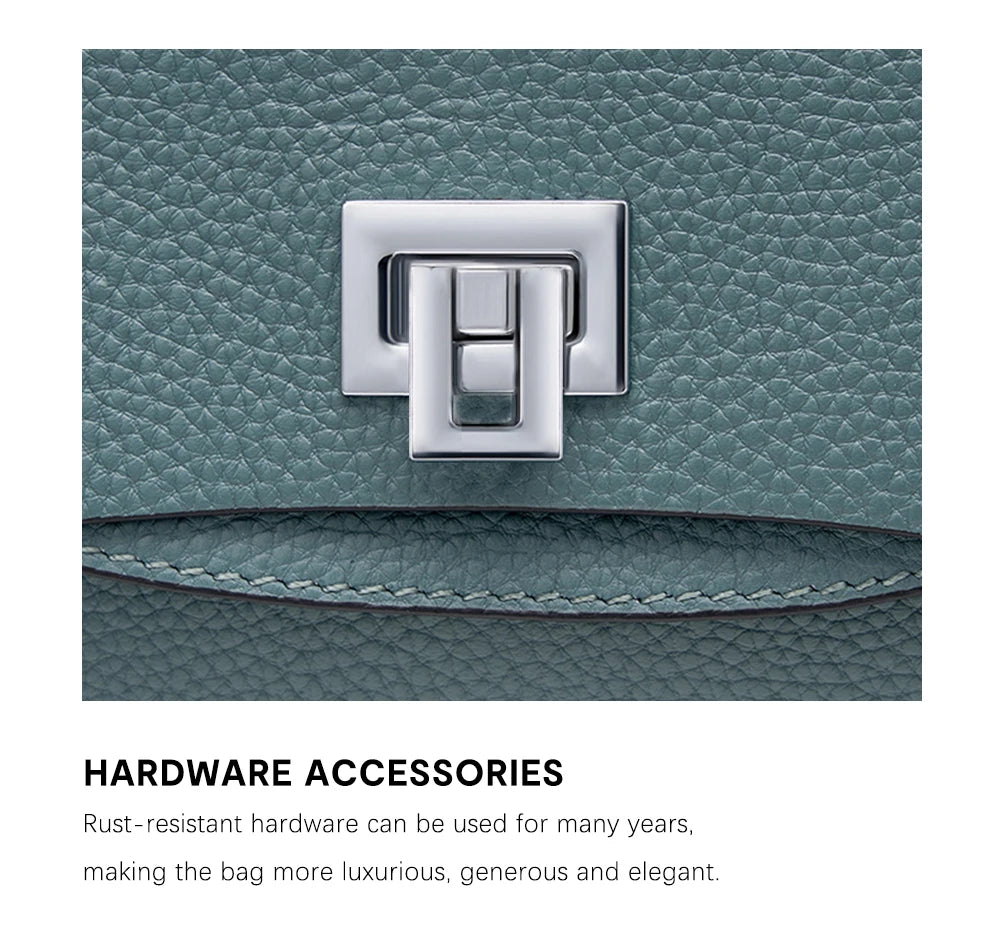Sac à main Zency pour femme en cuir véritable avec poignée supérieure, style enveloppe simple et tendance, sac à bandoulière de marque de luxe, petit sac bandoulière croisé pour femme