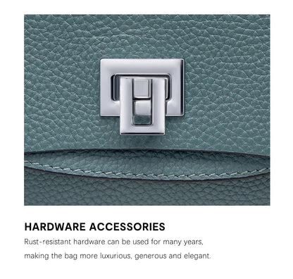Sac à main Zency pour femme en cuir véritable avec poignée supérieure, style enveloppe simple et tendance, sac à bandoulière de marque de luxe, petit sac bandoulière croisé pour femme