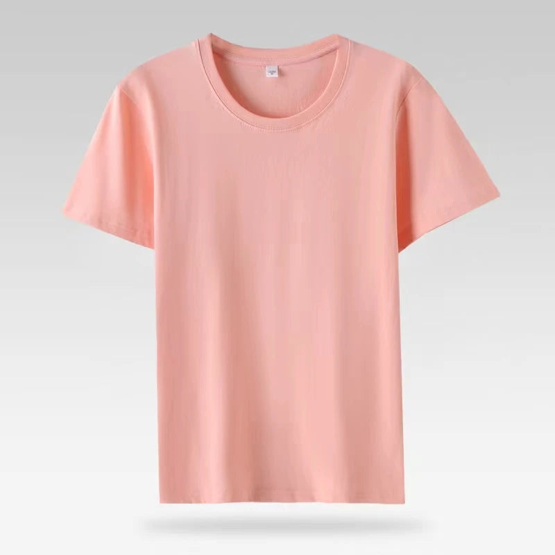 T-shirt femme 100 % coton été basique t-shirt à manches courtes hauts amples t-shirt 2024 décontracté pour femme blanc t-shirts basiques pour fille et femme