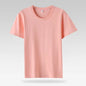 T-shirt femme 100 % coton été basique t-shirt à manches courtes hauts amples t-shirt 2024 décontracté pour femme blanc t-shirts basiques pour fille et femme