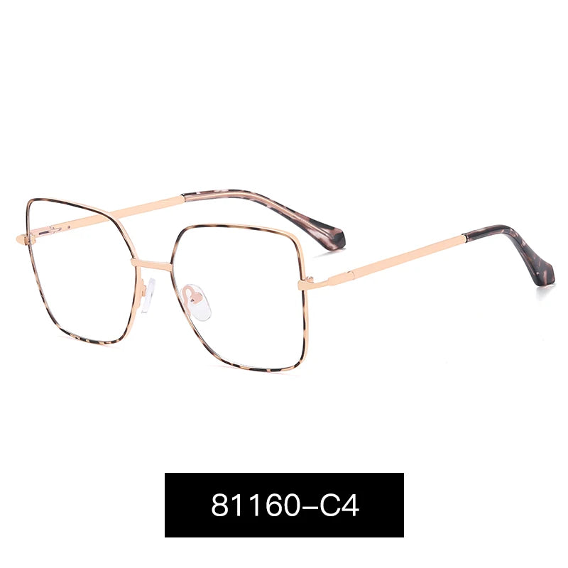 JMISUS Fashion Femme Lunettes optiques carrées avec verres correcteurs anti-lumière bleue photochromiques gris en forme de papillon, lunettes de vue sur ordonnance