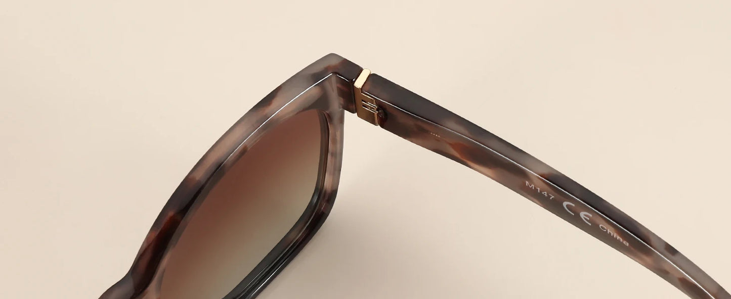 Lunettes de soleil polarisées œil de chat ZENOTTIC Fashion pour femmes - Lunettes de soleil surdimensionnées avec protection UV400, style rétro et design créateur