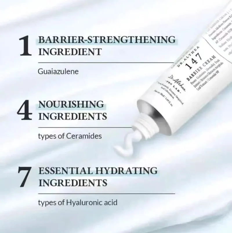 Crème Originale Dr.Althea 147 Barrier 345 Relief, crème antioxydante éclaircissante, hydratante, réparation intensive, brume essence coréenne