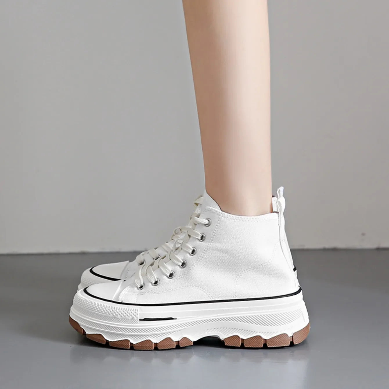 Chaussures en toile pour femmes 2024, baskets décontractées à plateforme avec étoiles, chaussures de sport et de course en toile, chaussures de tennis, baskets de marche d’extérieur.