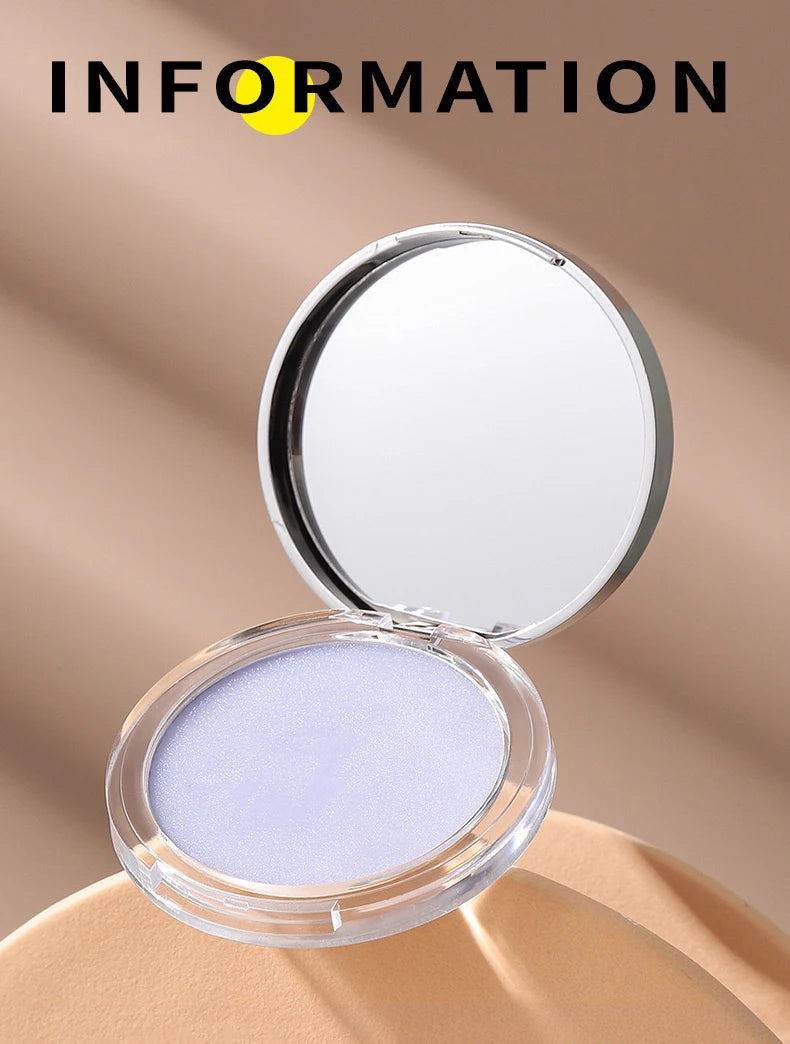 1PC Bonbon Bella Violet Crème à Poudre Respectueuse de la Peau Aspect Naturel du Visage Longue Tenue Contrôle du Sébum Poudre de Contouring Cosmétique